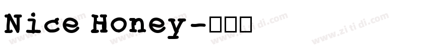 Nice Honey字体转换